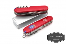 VICTORINOX CLIMBER ASTURIAS ROJO 3D + PALILLO Y PINZA AZUL